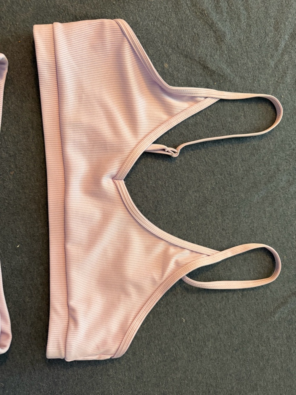 Light purple Ribbed Bikini Set - Picture 3 of 4